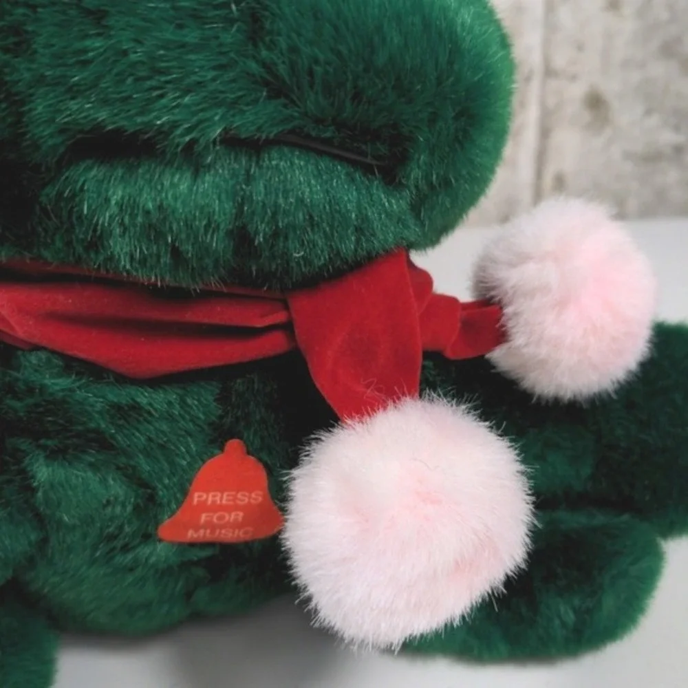 Freddy The Singing Frog Christmas Plush Fun World Holiday Musical Toy Vintage‎